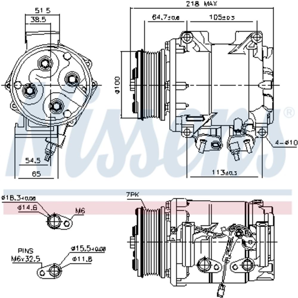 Ilmastointilaitteen kompressori 30-8137