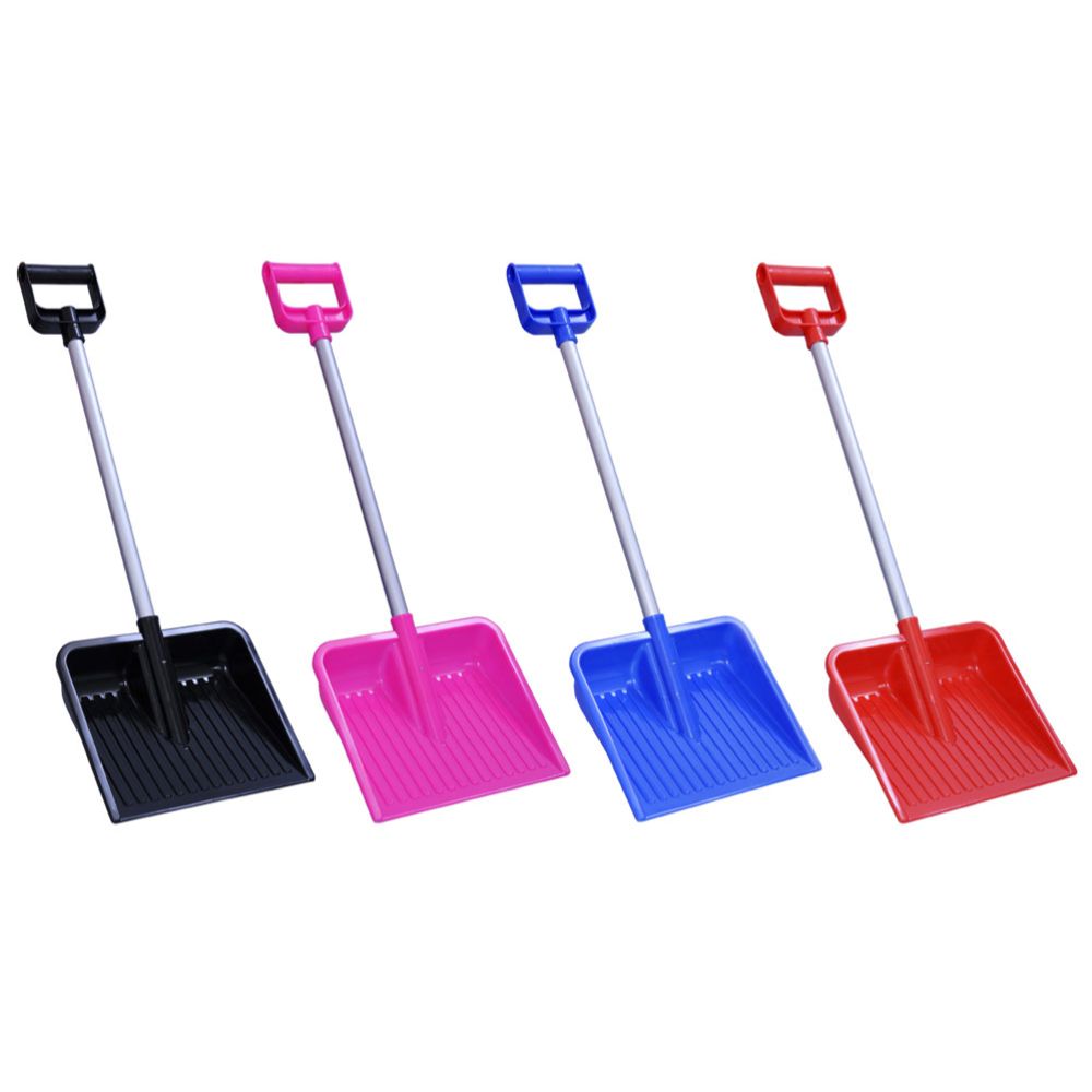 Plasto snöspade med aluminiumskaft för barn 70 cm