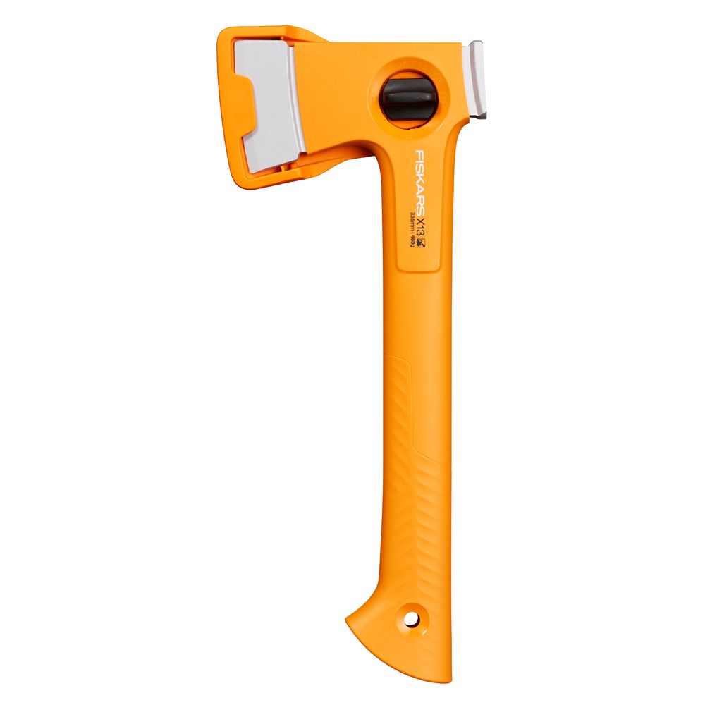 Fiskars X13 matkakirves ja teritaja