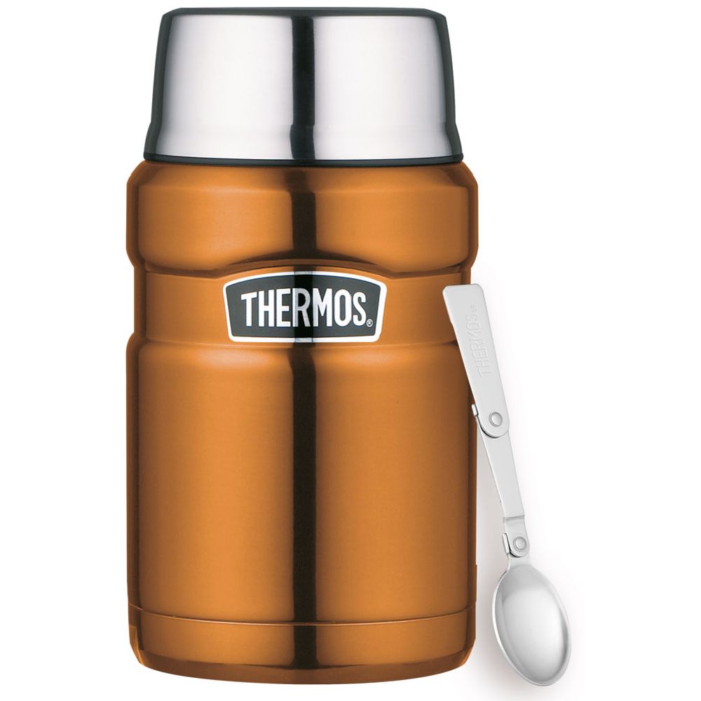 Thermos Midnight Gold Stainless King mattermos 710 ml + sked