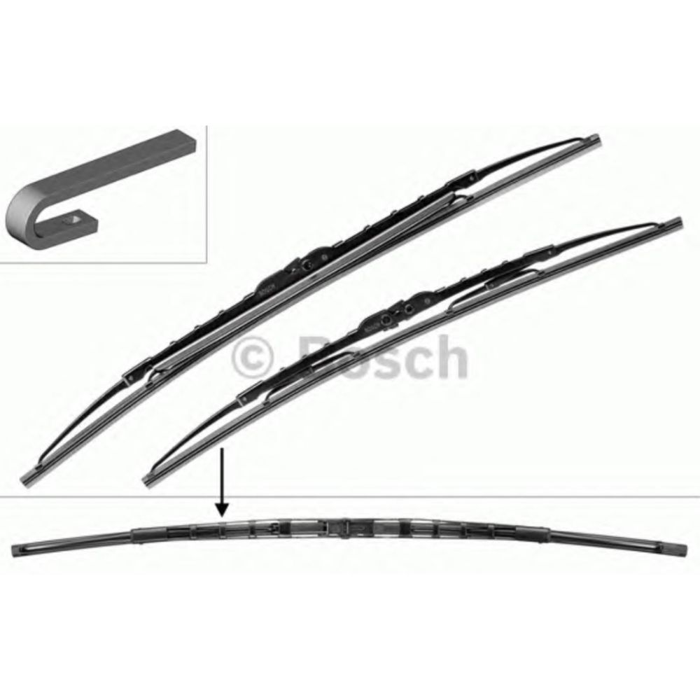 Bosch Twin-Spoiler 584S torkarblad 53 + 48 cm