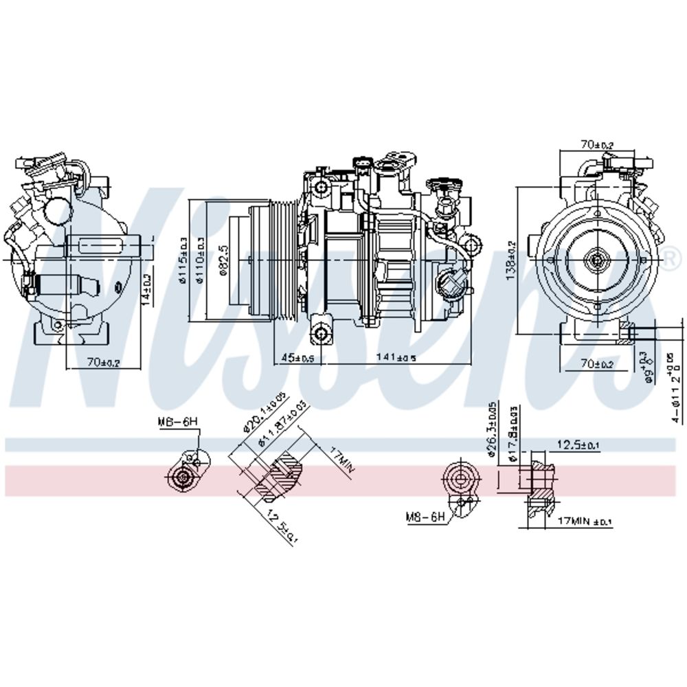 Ilmastointilaitteen kompressori 30-00887
