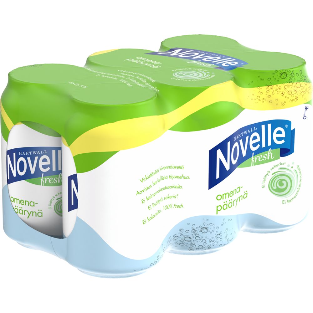 Hartwall Novelle Fresh Omena-Päärynä 0,33 l 6-pack