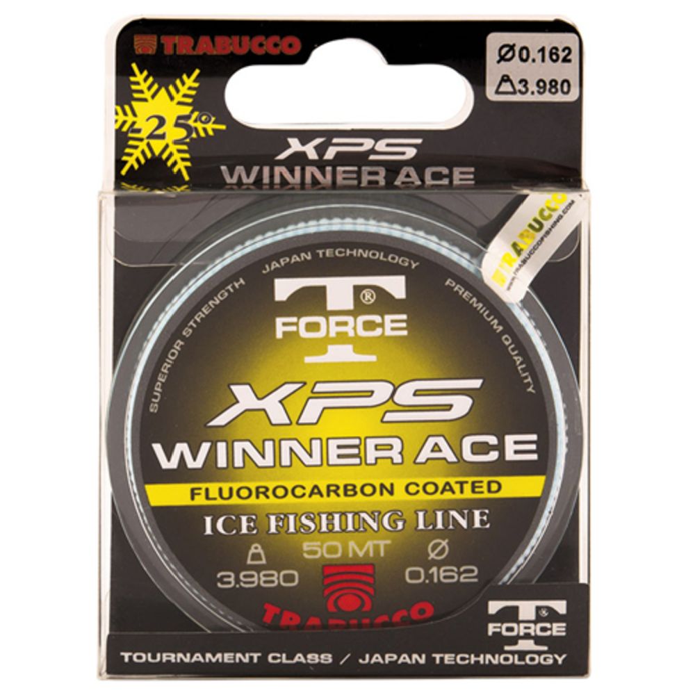 Trabucco TF XPS Winner Ace 50 m pilkkisiima keltainen