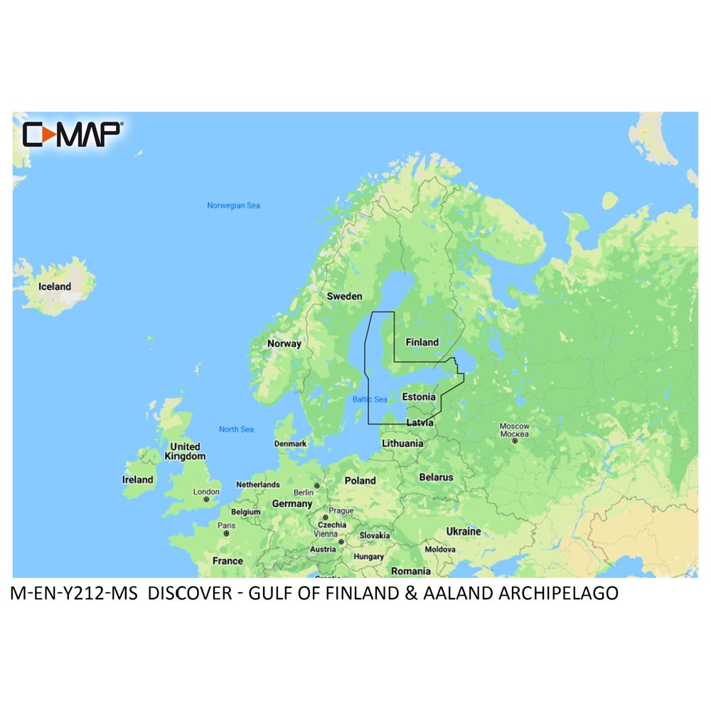 C-MAP Discover Y212 merekaart, Soome laht ja Ahvenamaa