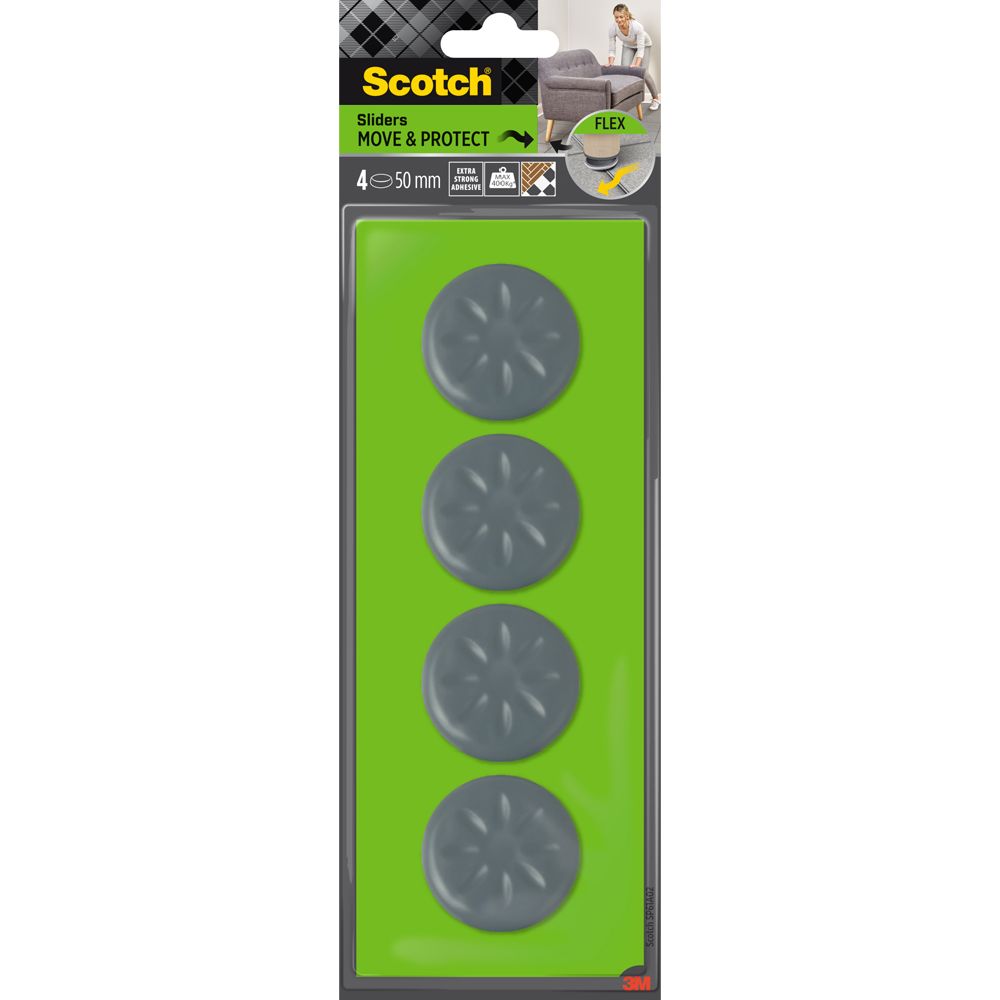 Scotch Move & Protect Flex huonekalutassut 50 mm 4 kpl