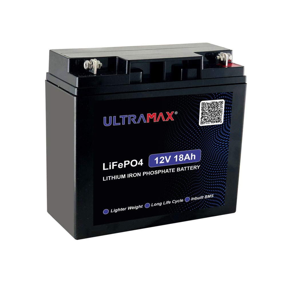 Ultramax LiFePO4 akku 12V 18Ah IP65