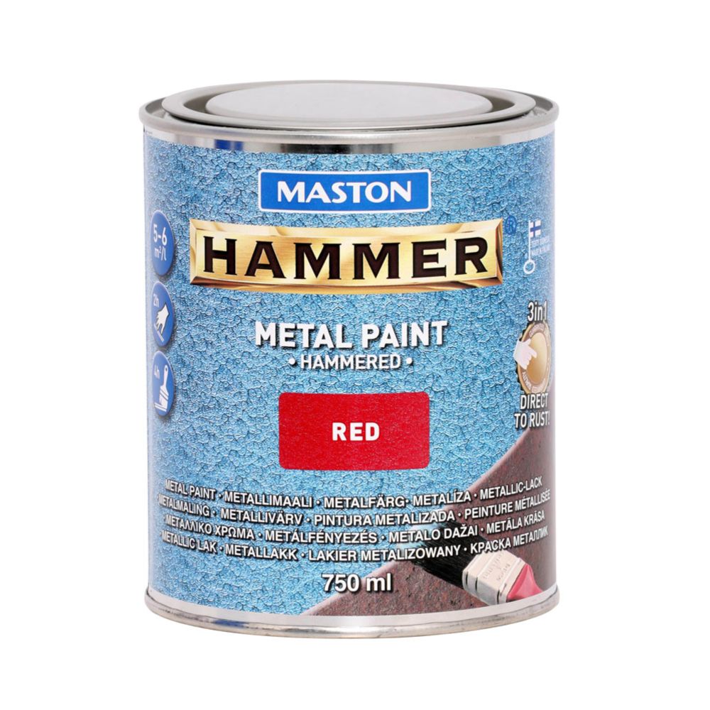 Hammer Metallimaali Vasaralakka punainen 750 ml