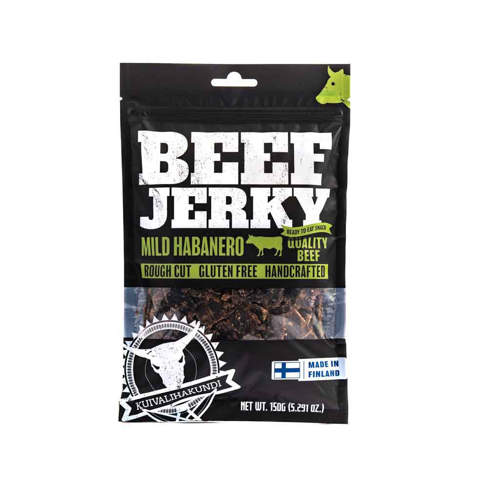 Kuivalihakundi Beef Jerky Mild Habanero torkat kött 150 g