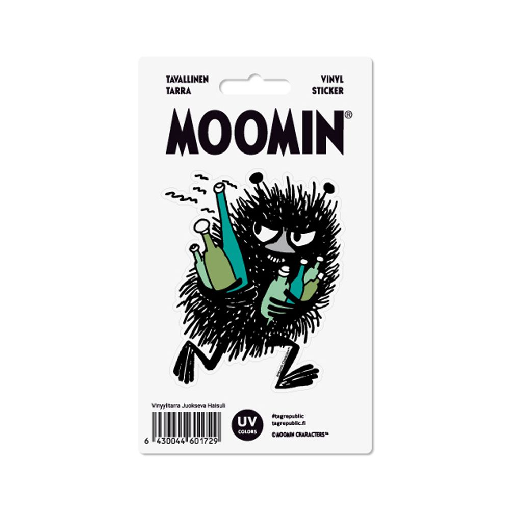 Moomin Juokseva Haisuli tarra-arkki