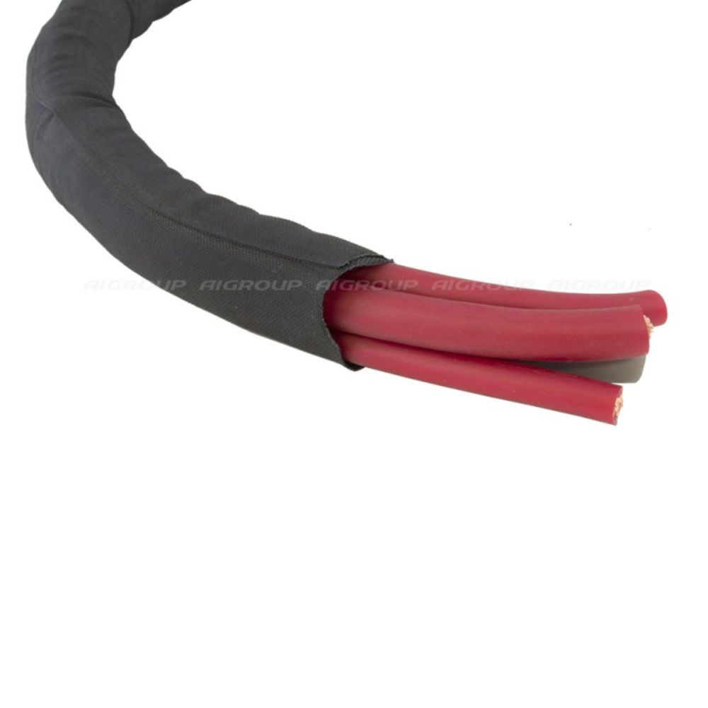 Four kabelstrumpa självslutande polyester 32 mm svart 3 m
