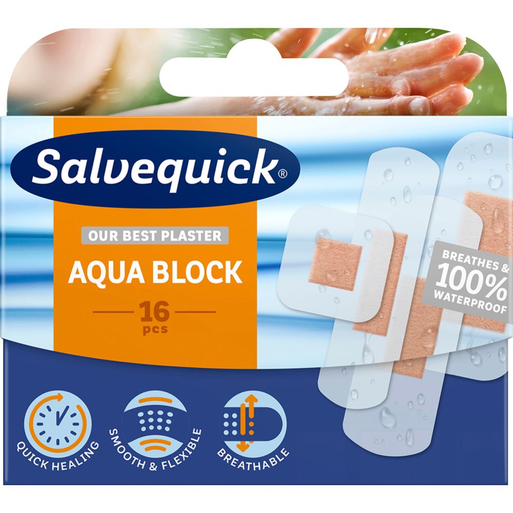 Salvequick Aqua Block laastari 16kpl