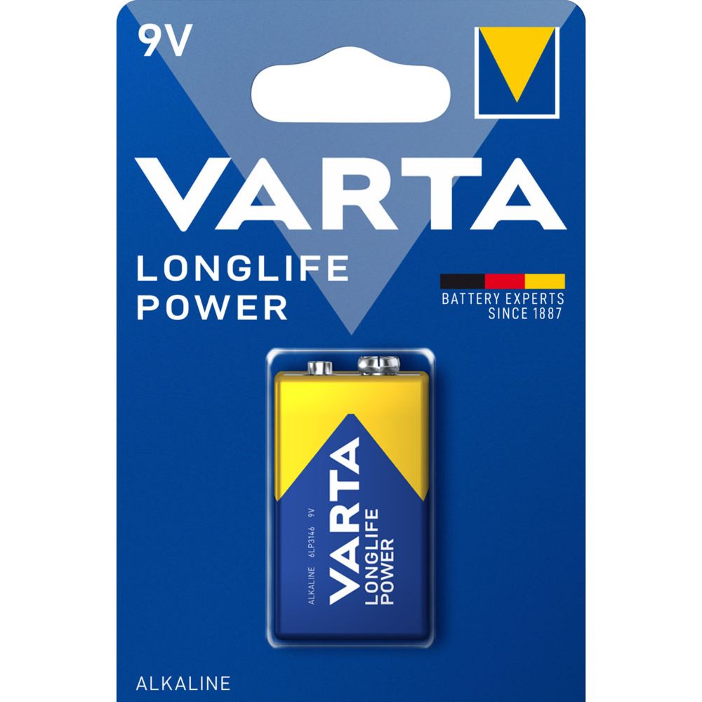 VARTA Longlife Power 9V paristo, 1 kpl