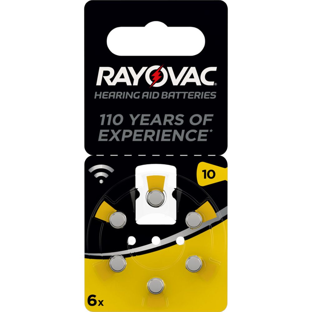 Rayovac 10 hörapparatsbatteri 6 st.
