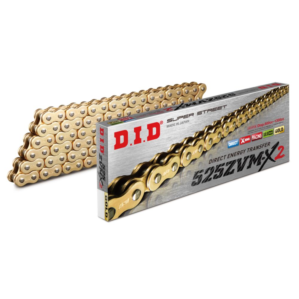D.I.D 525ZVM-X2 G&G X-rengasketju 110-lenkkinen