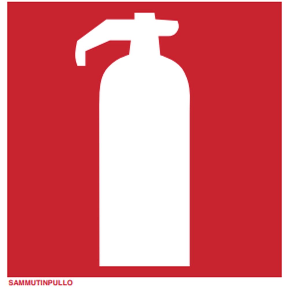 Naviquest brandsläckare dekal 80 x 80 mm