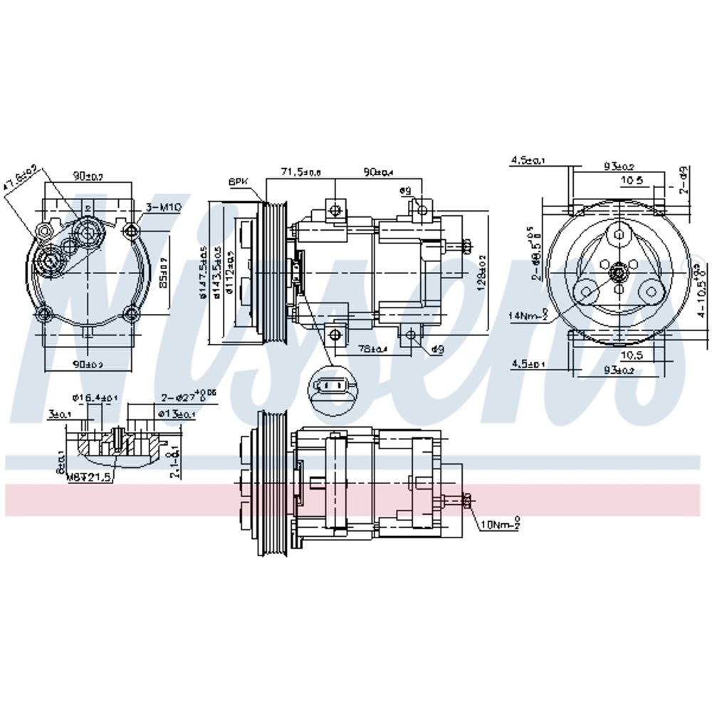 Ilmastointilaitteen kompressori 30-00286