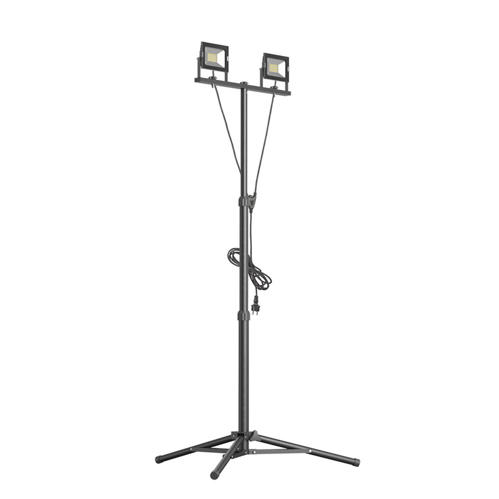 Emax Slim Ultra LED-arbetslampa med tripod-stativ 2 x 20 W 2 x 1600 lm 4000 K IP44