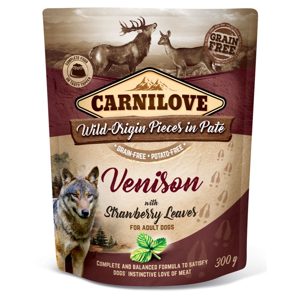 Carnilove peura & mansikanlehti patee koirille 300 g