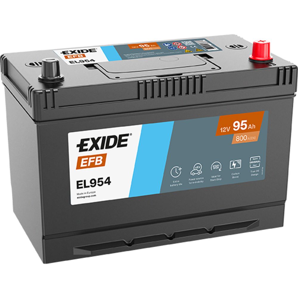 Exide EL954 95 Ah/800 A, aku, P 306 x L 173 x K 222