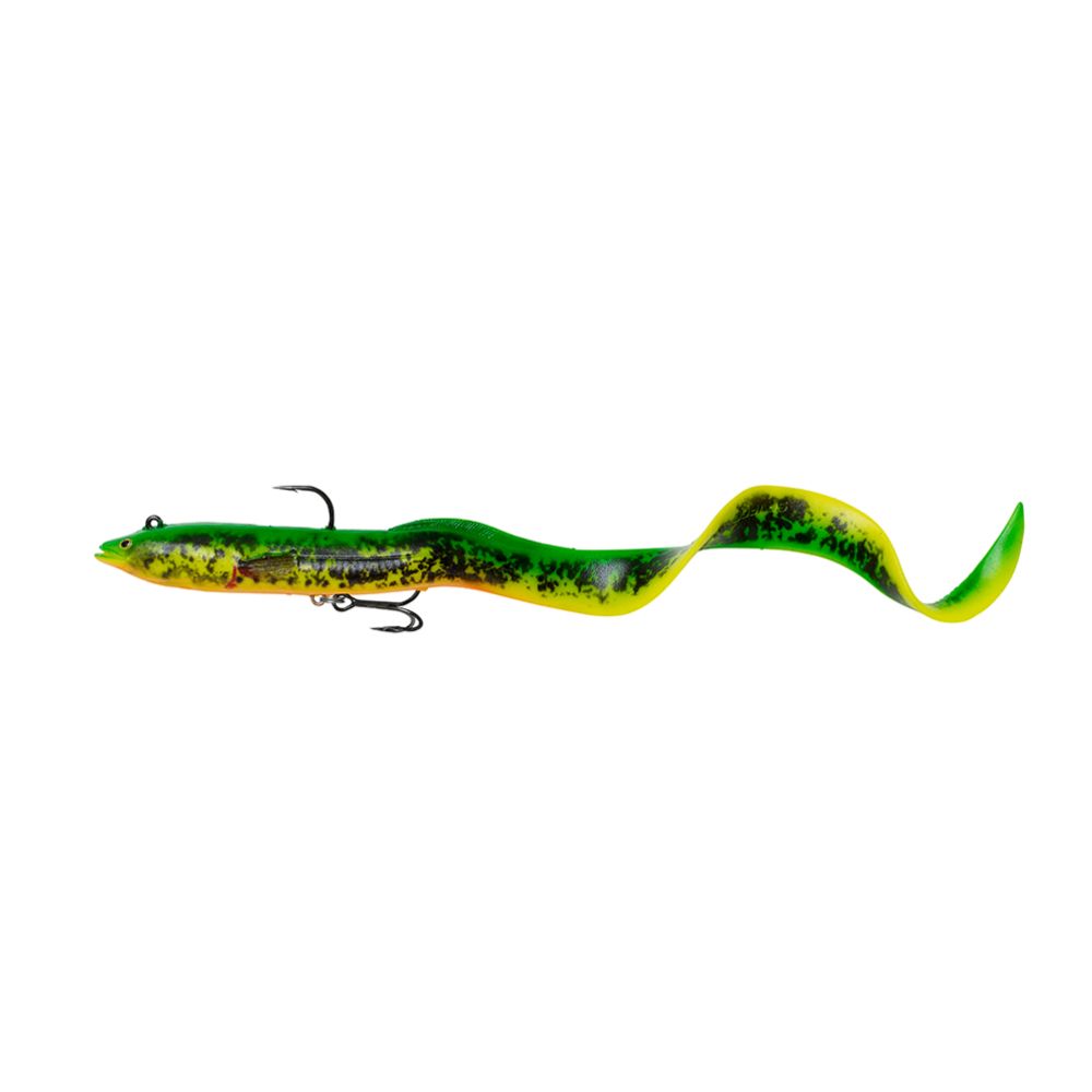 Savage Gear Rigged Real Eel haukijigi 30 cm väri: Black Green Pearl