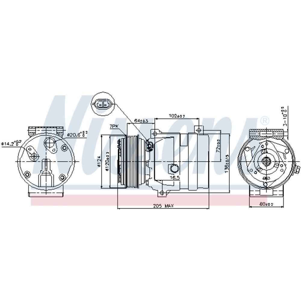 Ilmastointilaitteen kompressori 30-00293