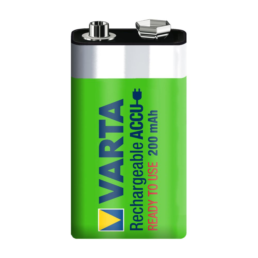 VARTA Recharge Accu Power 9V 200 mAh laddningsbara batterier, 1 st.