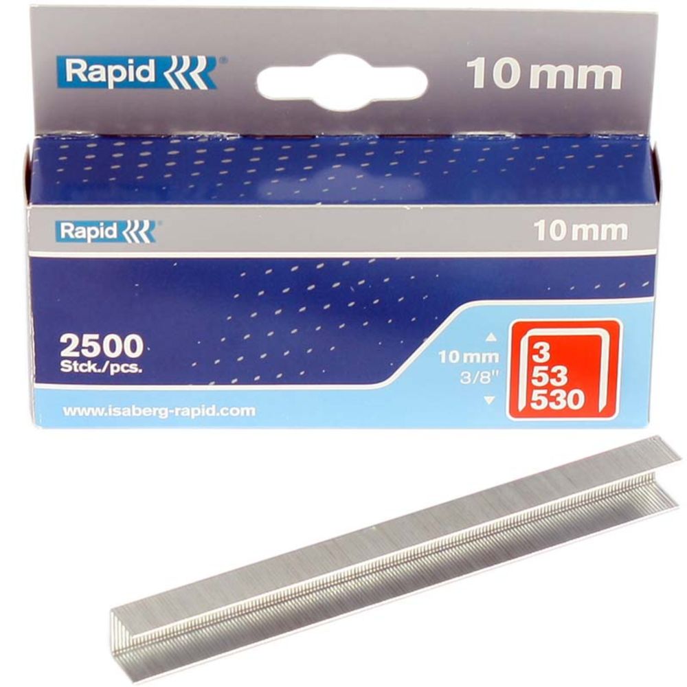 Rapid No53 finewire klambrid 10 mm 2500 tk