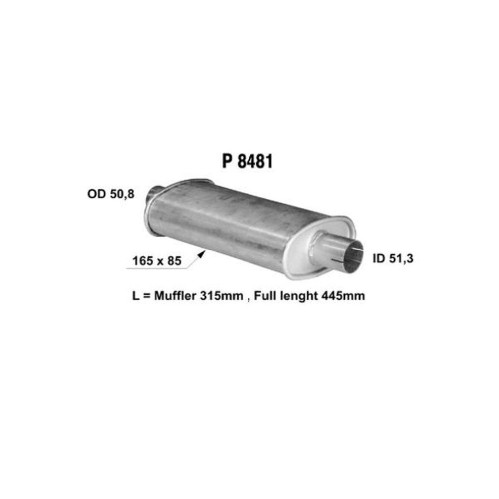 2" ø10/16 x 32 cm summuti ø51 mm