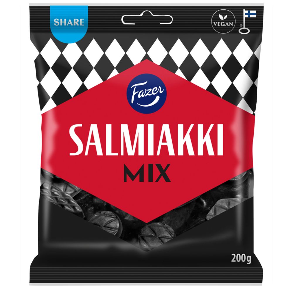 Fazer Salmiakki Mix salmiakki karkkipussi 200g