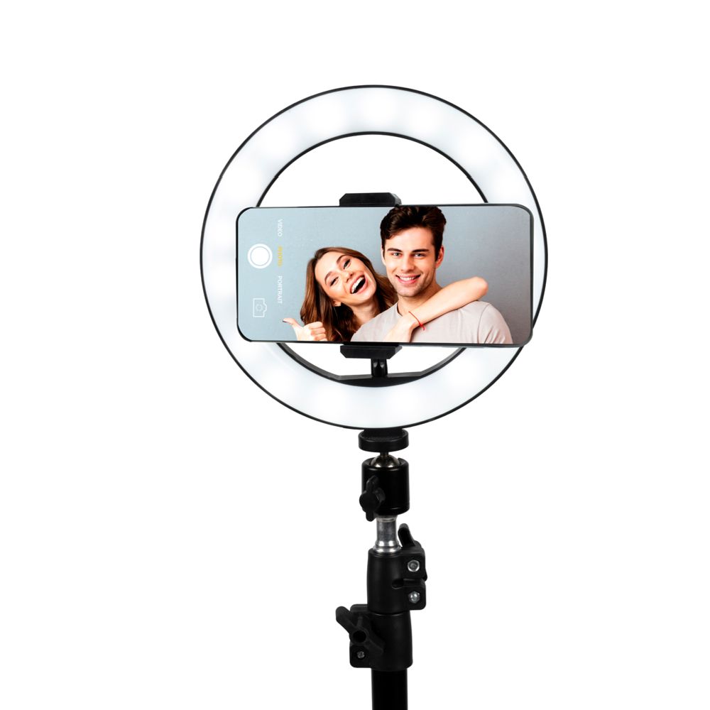 Grundig "Ring Light" statiiviga LED-rõngasvalgusti, 20 cm