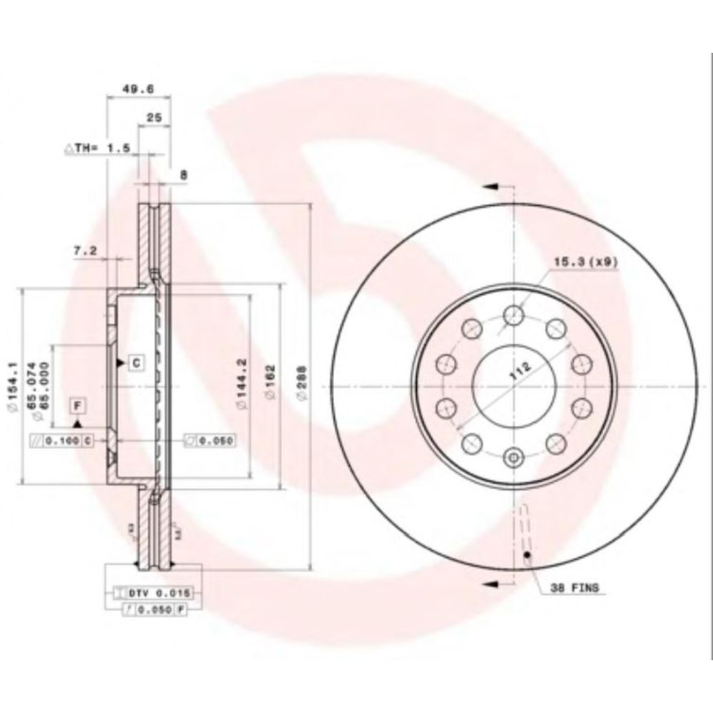 Bromsskiva 97-22197