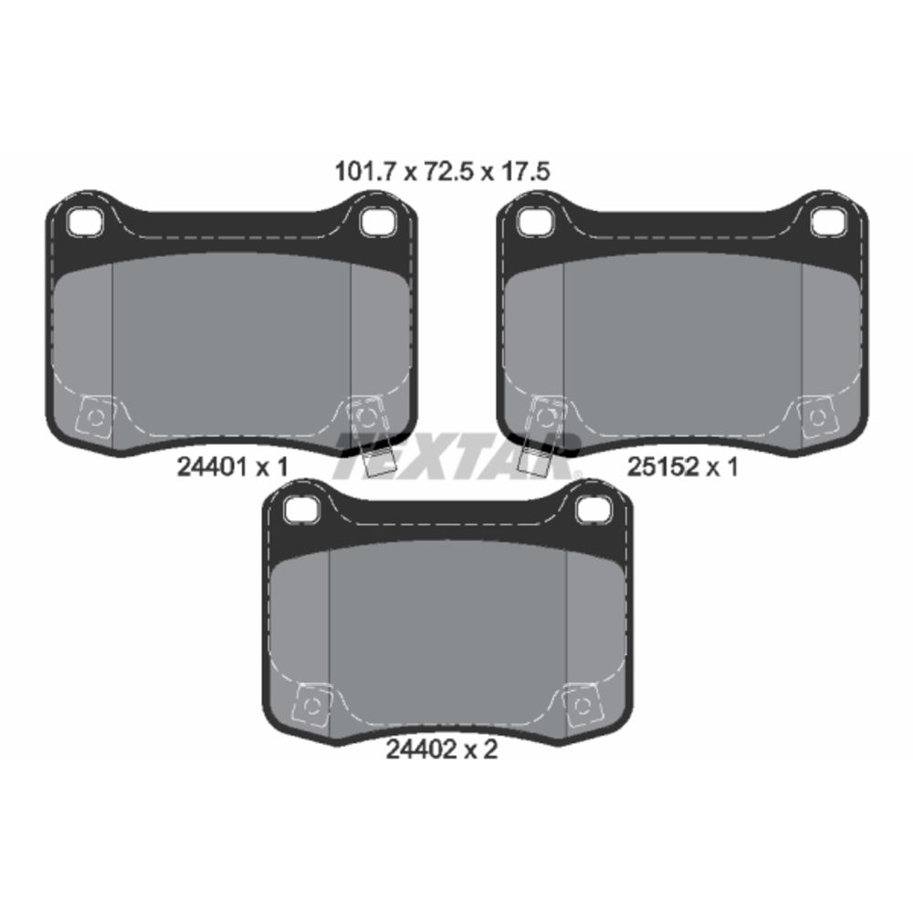 Piduriklotside komplekt 97-23278