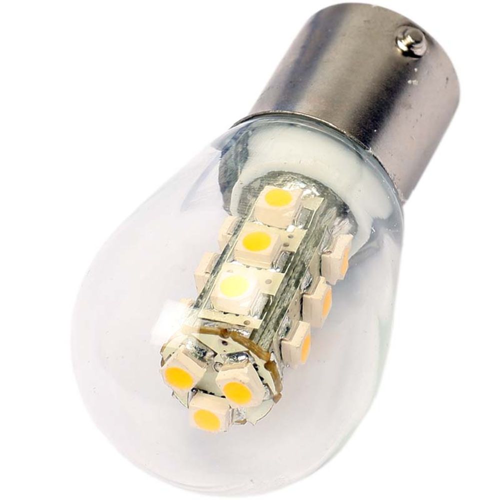 Båtsystem LED-polttimo BA15S, 10-30 V, 0,7 W, 3000 K