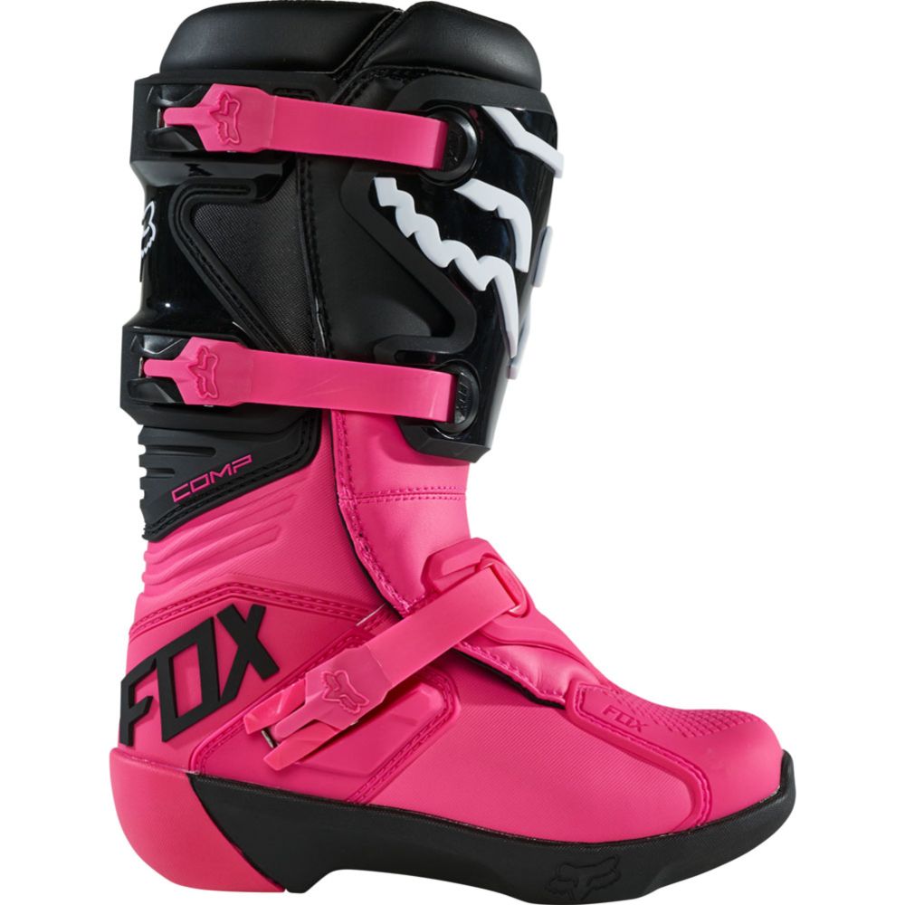 Fox Comp nuorten crossisaappaat musta/pinkki