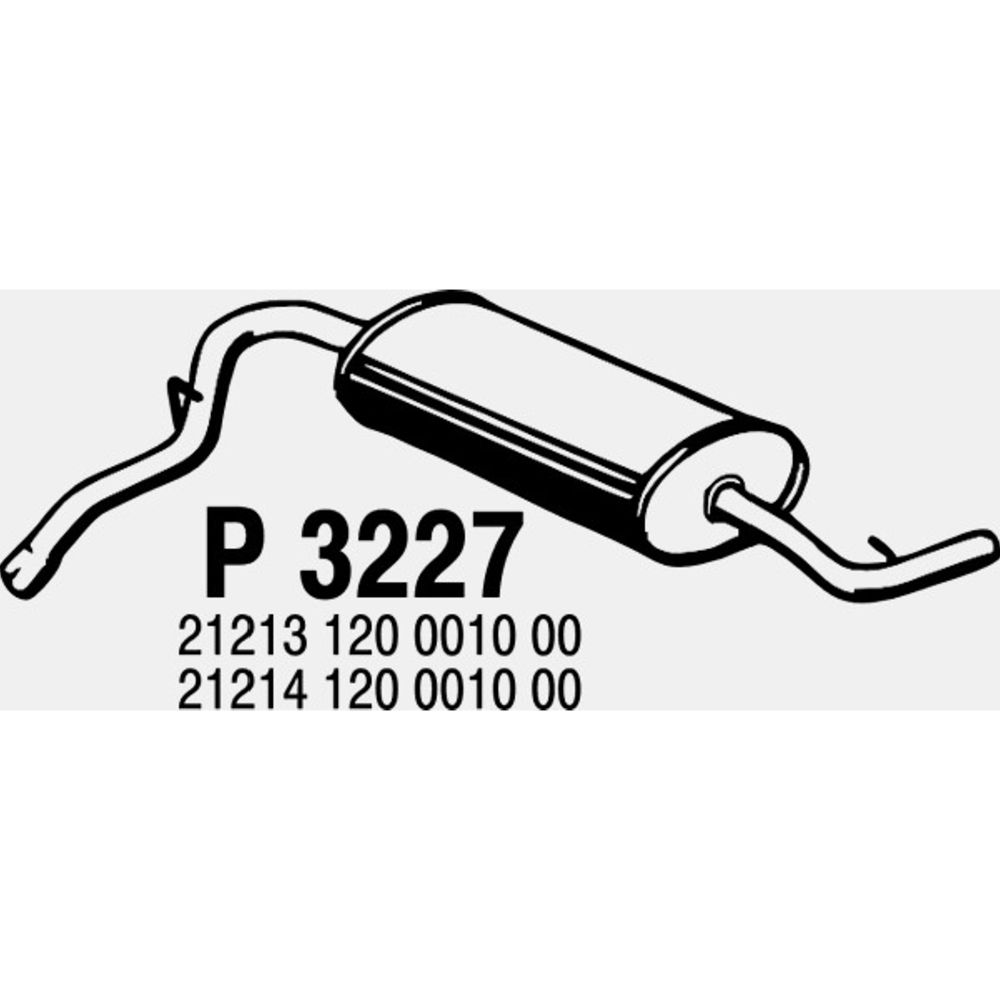 Takaäänenvaimentaja 14-3227