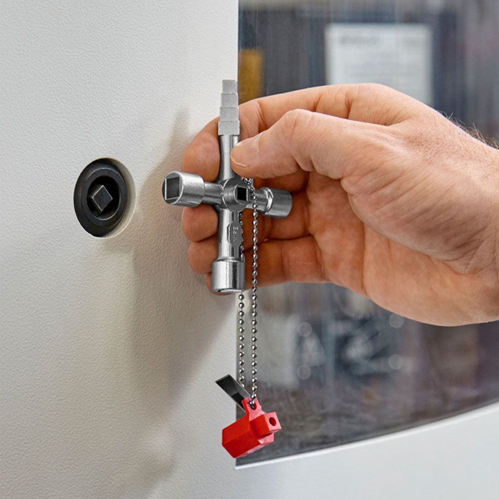 Knipex 00 11 04 Profi-Key universalnyckel för fastighetsskötare