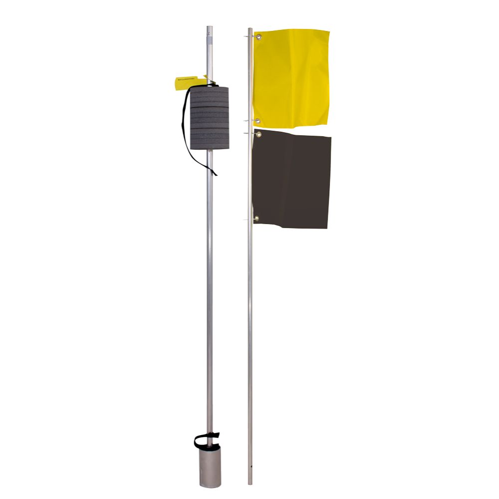 Kaira 2-lippuinen pyydyslippumerkki lyijytön 240 cm