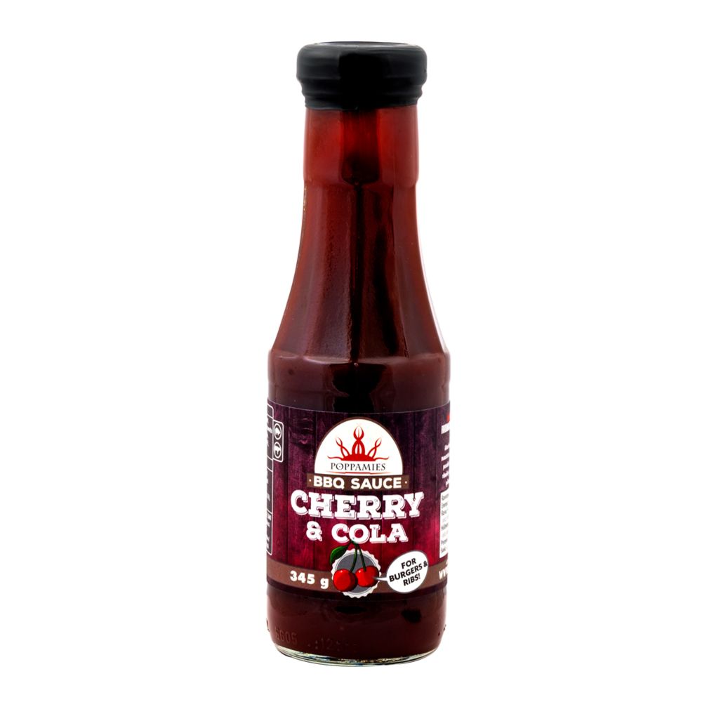 Poppamies BBQ Sauce Cherry & Cola grillkaste, 345 g
