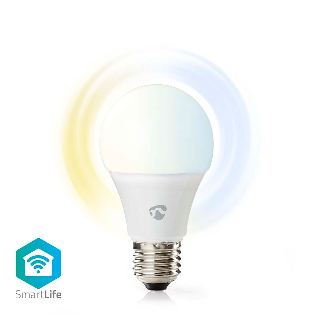 Nedis SmartLife pallolamppu E27 valkoinen Wi-Fi