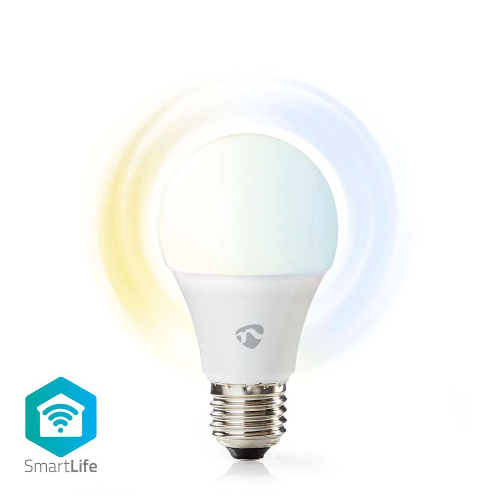 Nedis SmartLife LED-klotlampa E27 vit WiFi