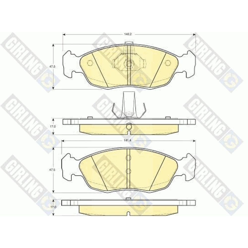 Piduriklotside komplekt 97-22878