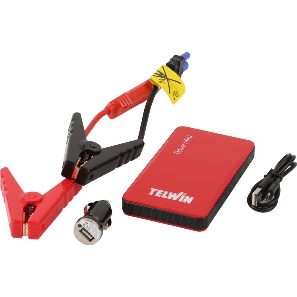 Telwin Drive Mini 300 A 12 V apukäynnistin/varavirtalähde USB-C