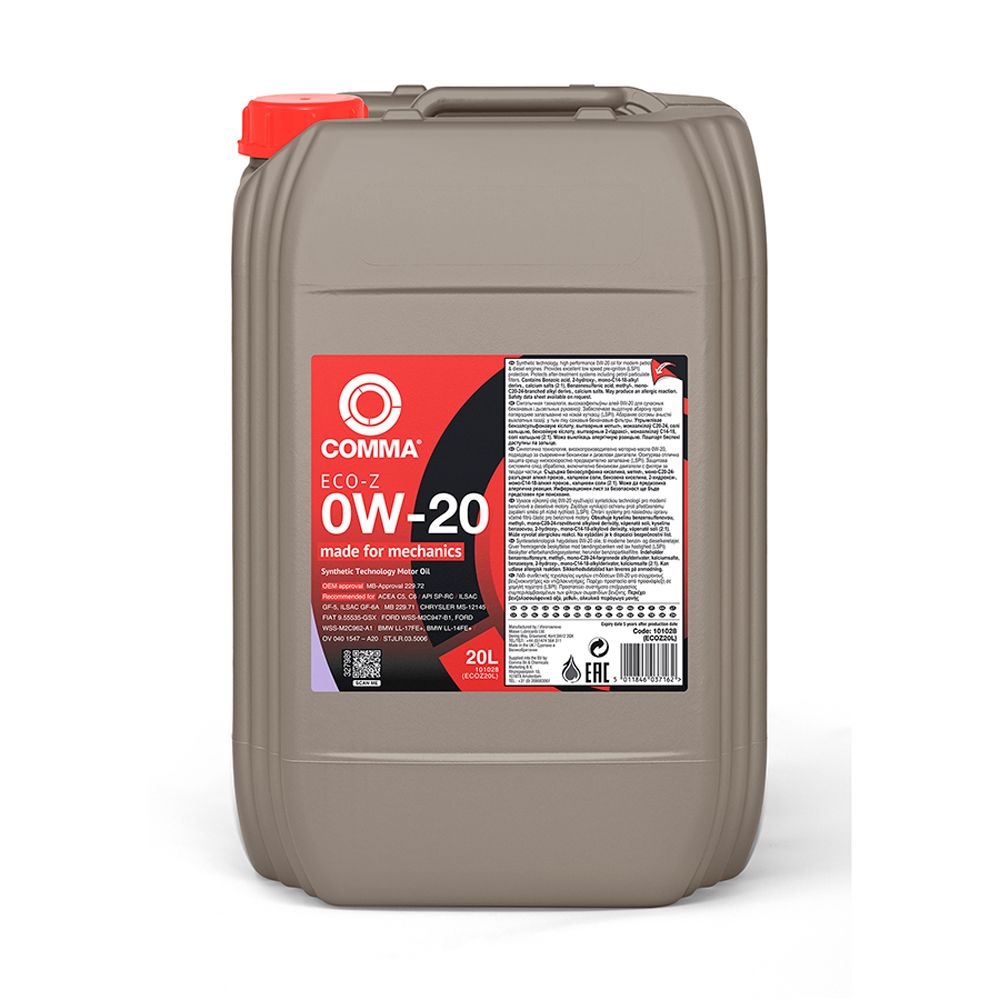 Comma Eco-Z 0W-20 C5/MB 229.71/BMW LL17FE+ 20 l moottoriöljy