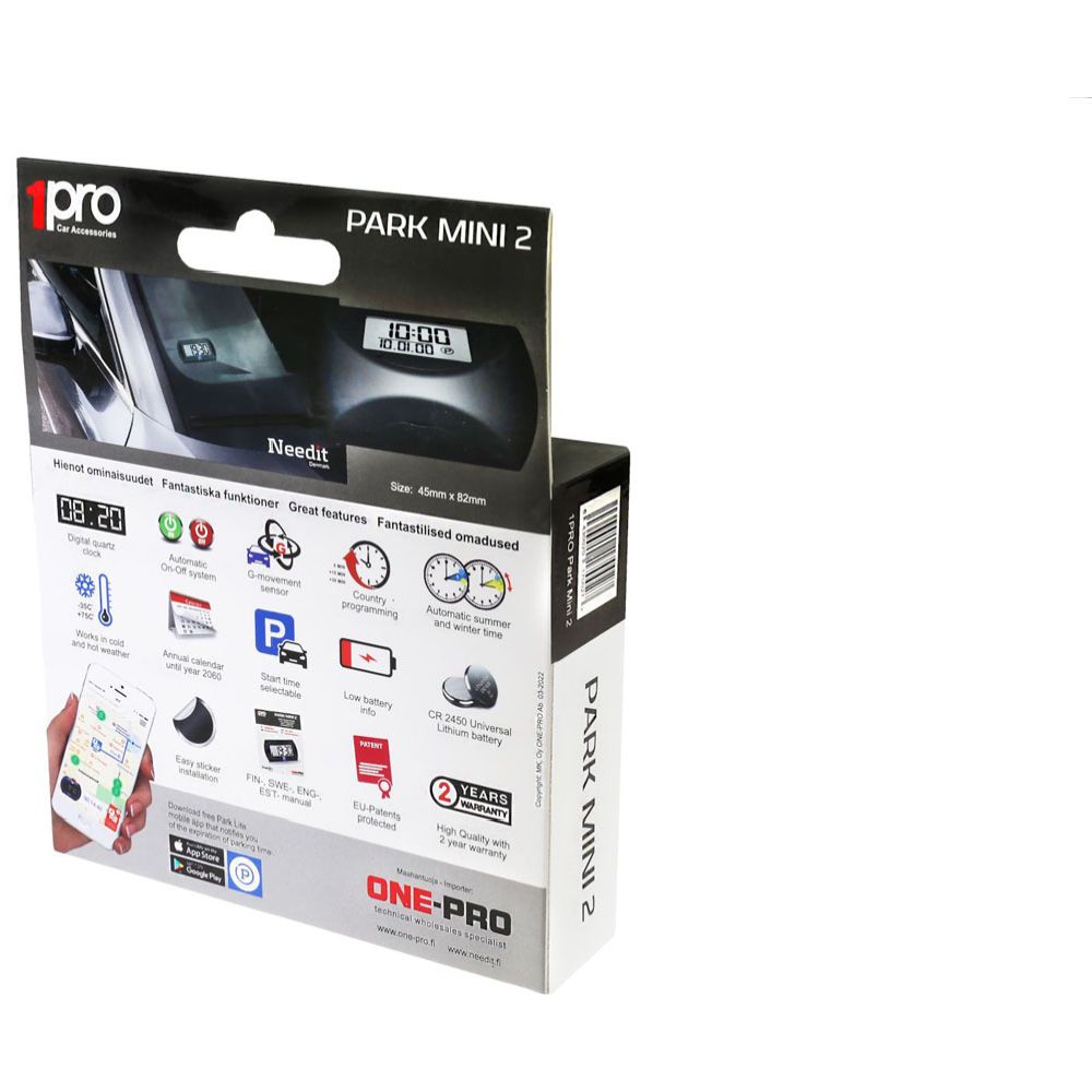 Needit Park Mini 2 elektronisk parkeringsskiva