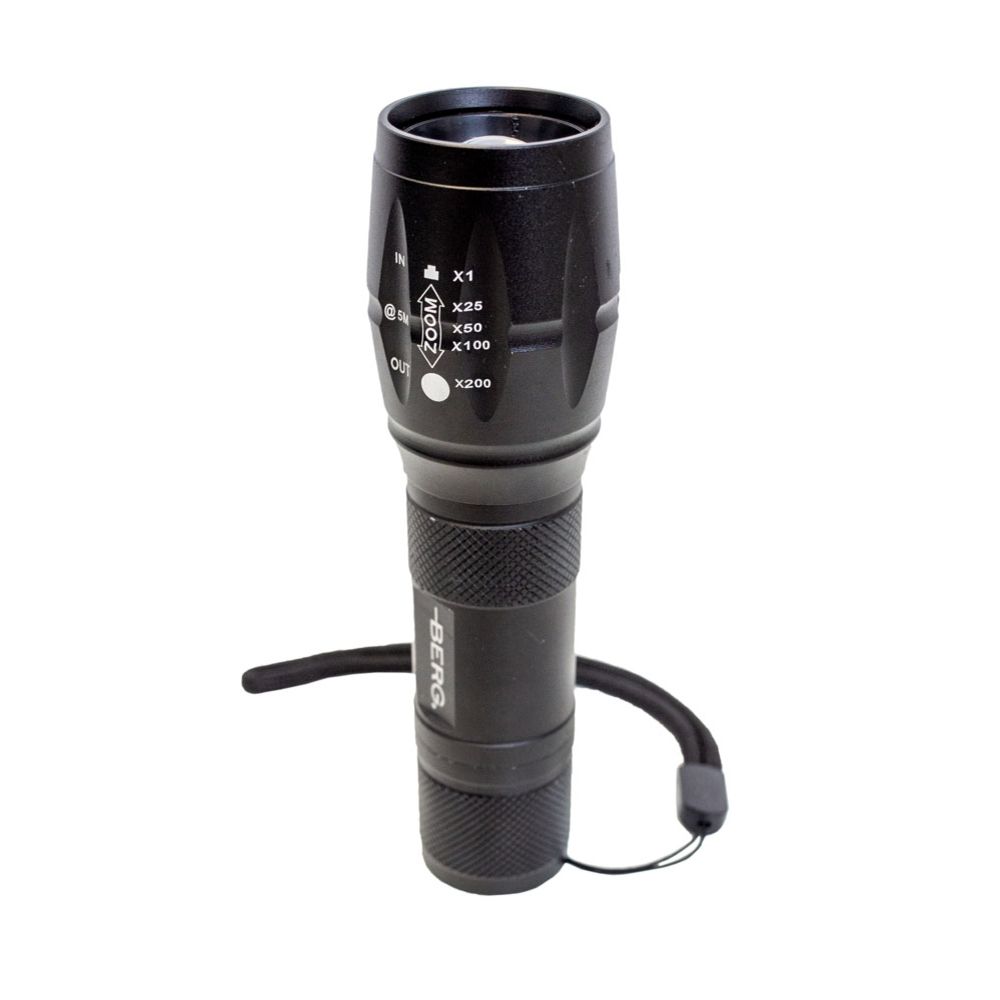 Berg LED-taskulamp, reguleeritav valgusvihk, 300 lm, 3 x AAA