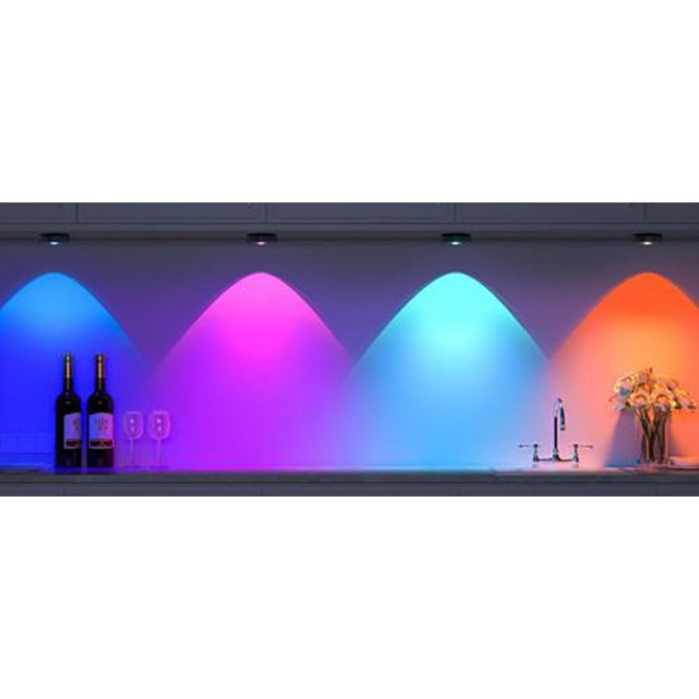 Berg RGB LED spotlight laddningsbar 3 st. svart