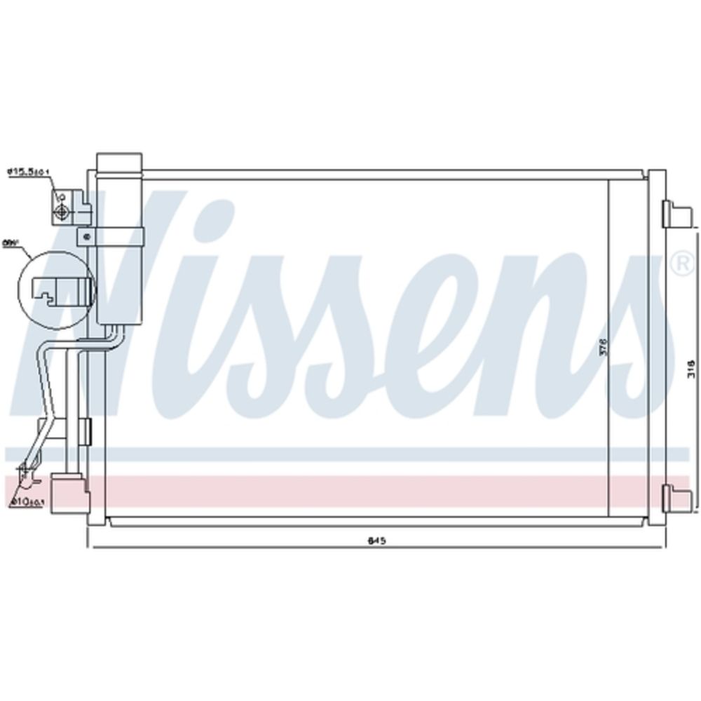 Ilmastointilaitteen lauhdutin 30-04049