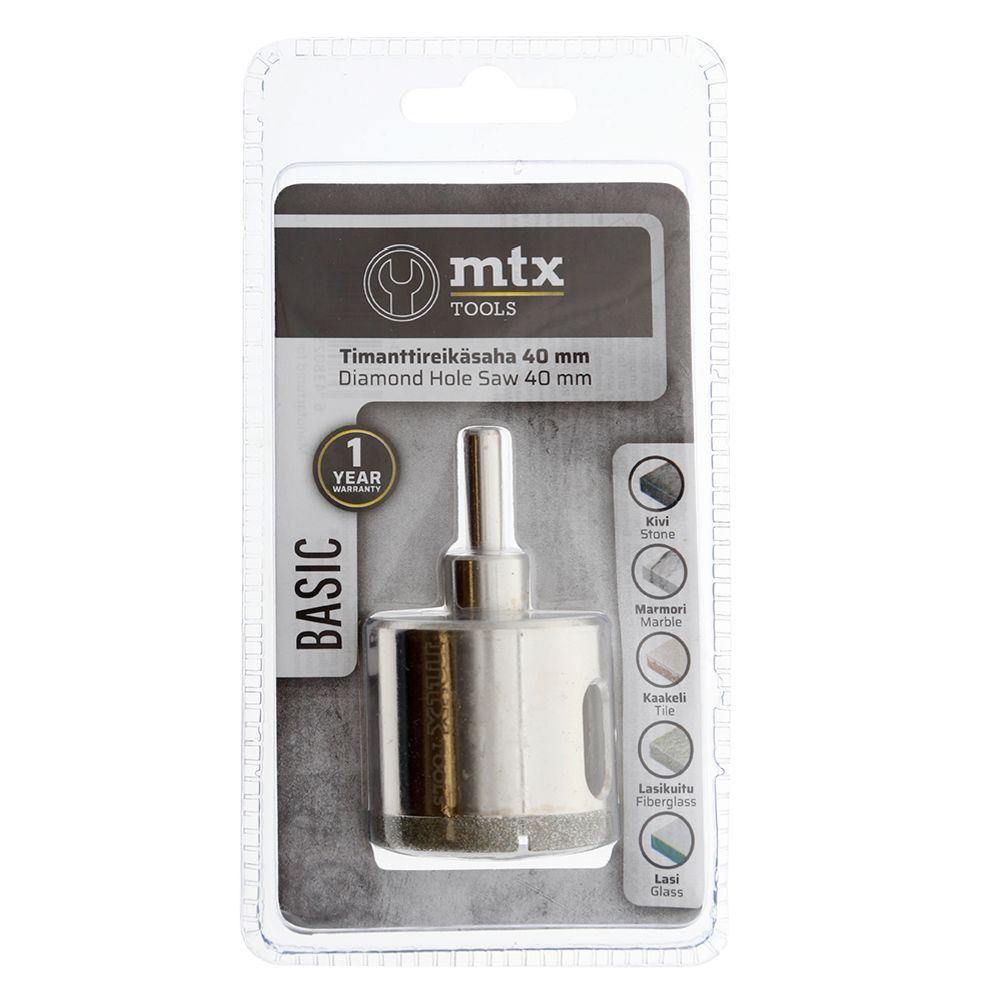 MTX Tools Basic teemantkattega augusaag, 40 mm