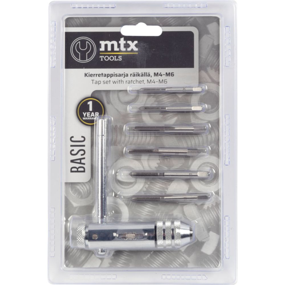 MTX Tools Basic keermestusnarrega keermepuurikomplekt M4-M6